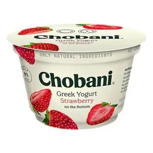 Image of Chobani Yogurt Greek Fruit On The Bottom Non-Fat Strawberry - 5.3 Oz