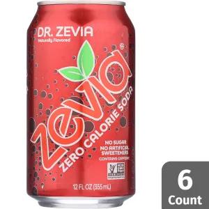 Image of Zevia All Natural Soda, Dr. Zevia, 12-Ounce Cans (Pack of 24)